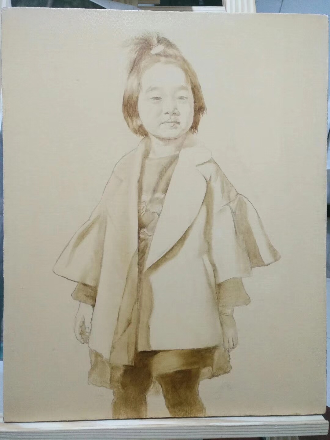 儿童肖像油画定制-【十方艺社】